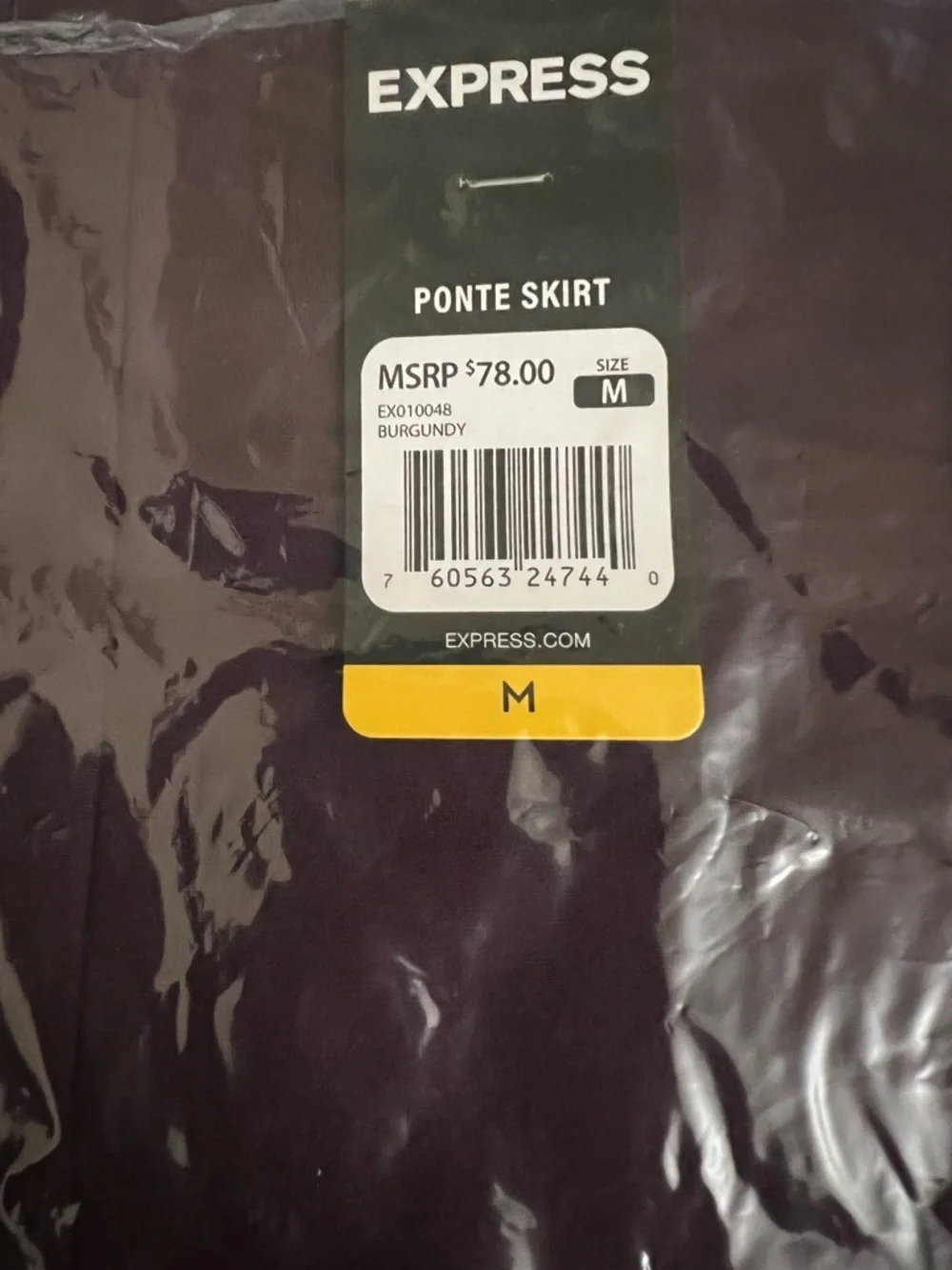 Express‎ Women's Ponte Mini Skirt
